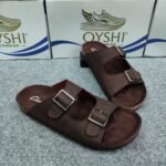 Premium Men's Genuine Leather Dual-Strap Comfort Slides - Image 4