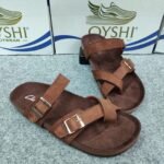 Premium Men's Suede Leather Cross-Strap Comfort Slides - Image 3