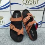 Premium Men's Suede Leather Cross-Strap Comfort Slides - Image 2