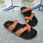 Premium Men's Suede Leather Cross-Strap Comfort Slides - Image 3