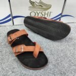 Premium Men's Suede Leather Cross-Strap Comfort Slides - Image 4
