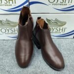 Premium Men's Genuine Leather Chelsea Boots – Classic Brown - Image 3