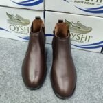 Premium Men's Genuine Leather Chelsea Boots – Classic Brown - Image 4