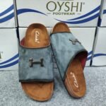 Men’s Premium Suede Leather Slider – Slate Grey - Image 2