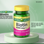 Spring Valley Biotin Dietary Supplement Hair, Skin, Nail Health 5000mcg (120 Capsules)